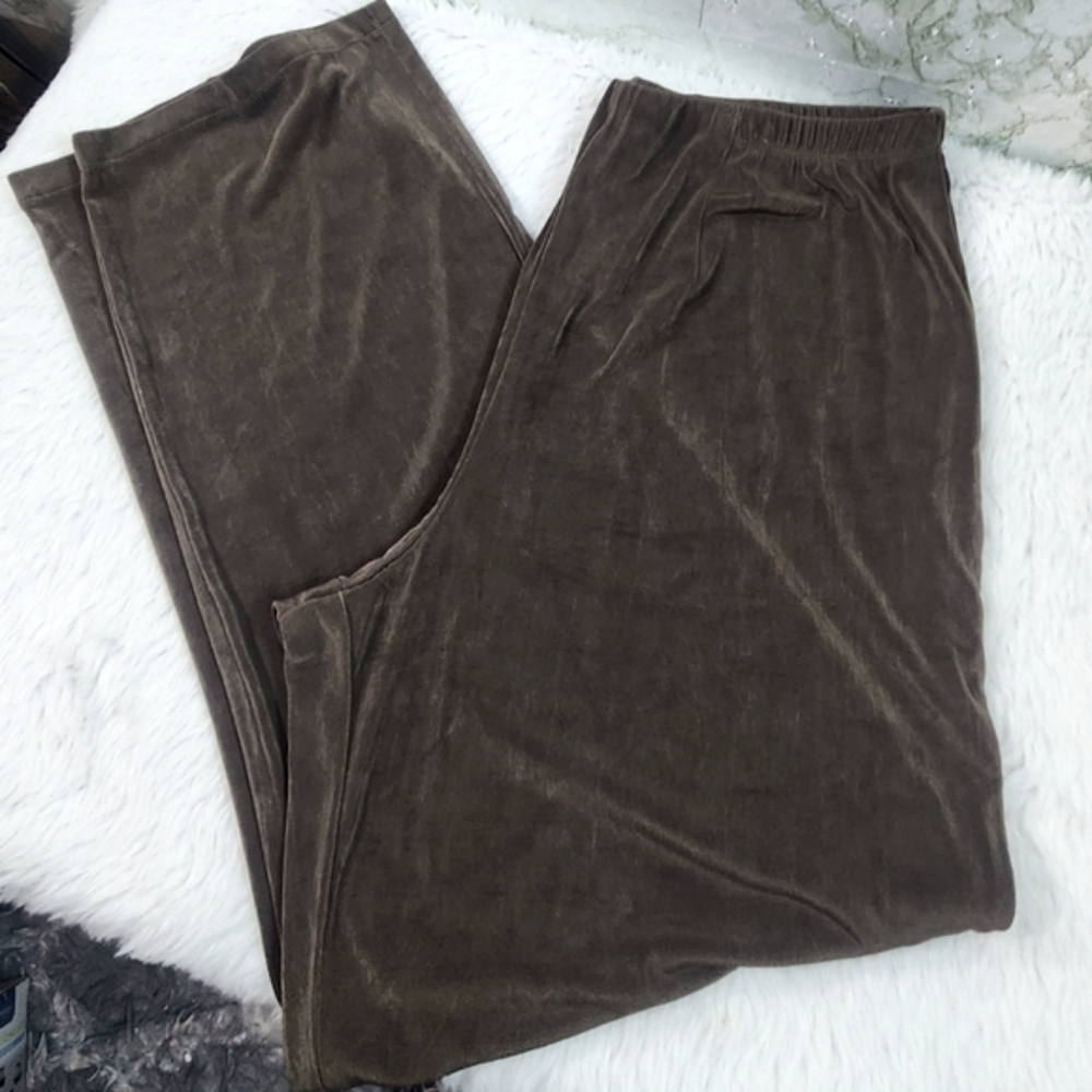 Laura Ashley Brown Flowy Casual Pants